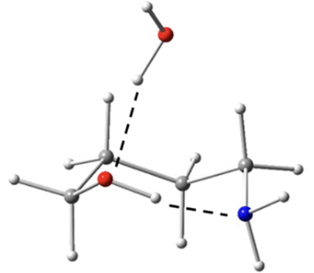 Graphical abstract or key figure for the 4-aminobutanol–water complex study